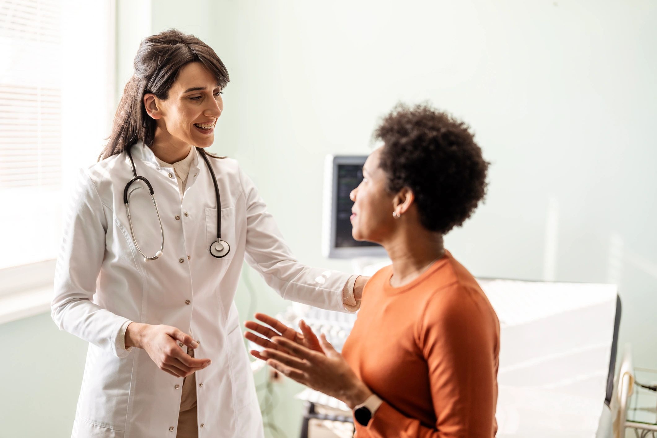 Doctor providing guidance to a patient