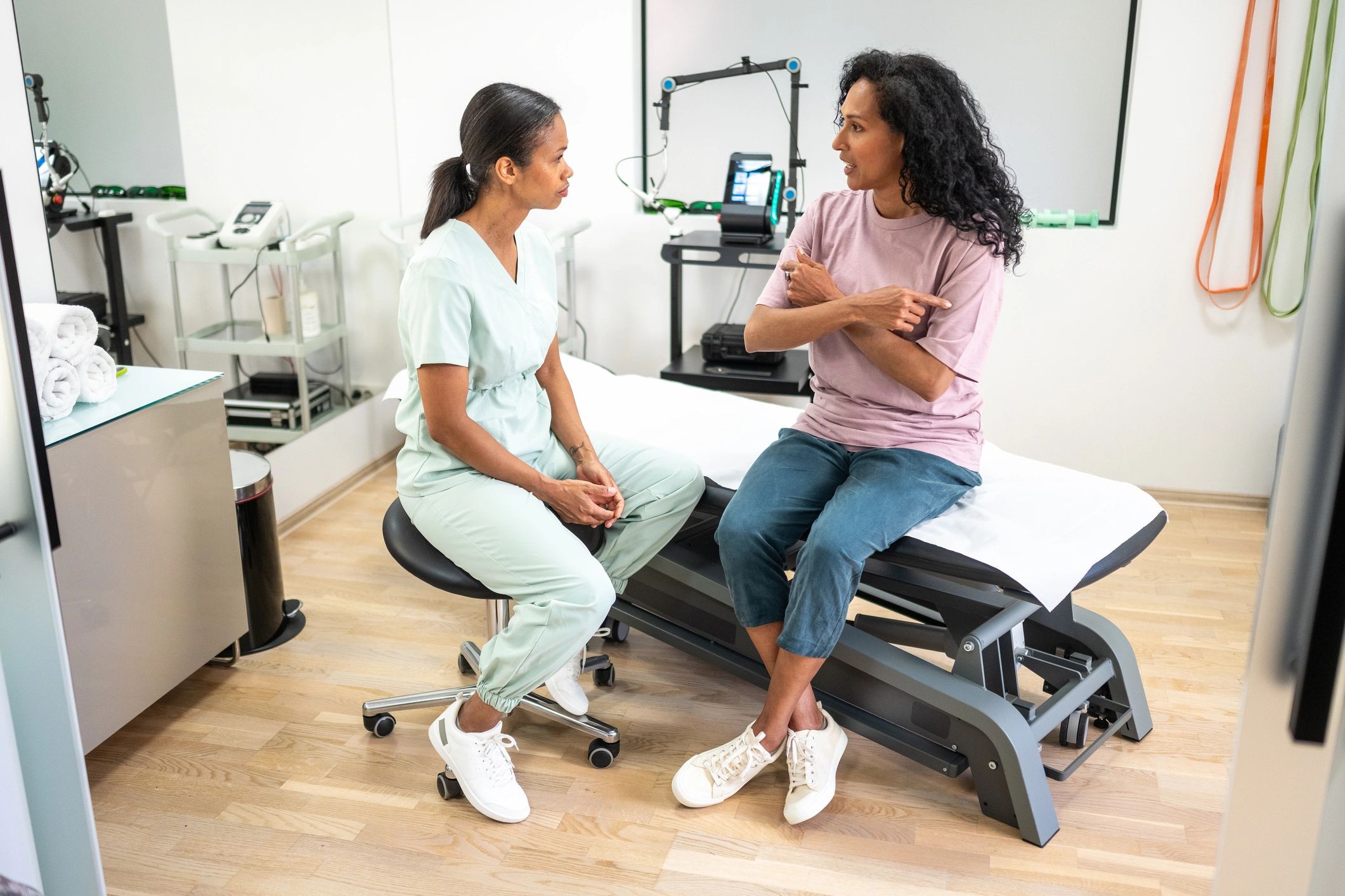 Patient care in a modern clinical setting