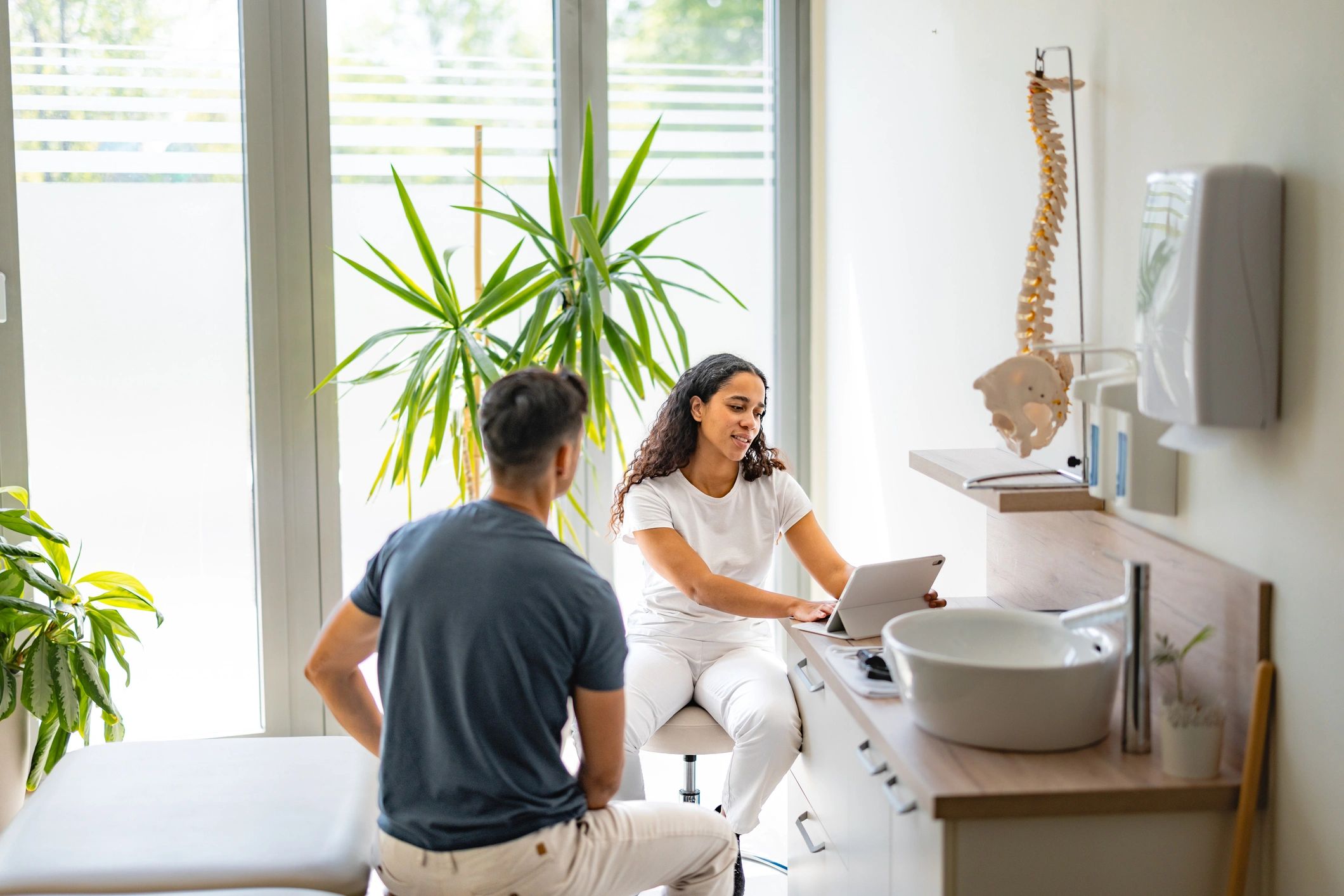 Luxury medical consultation setting